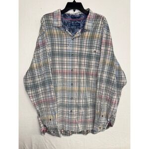 Tommy Bahama Coastline Cord Harbor Check Stretch L/S Button Up Shirt 2XLT NWT